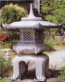 G603 Granite Japanese Style Lantern,Grey Granite Garden Lantern