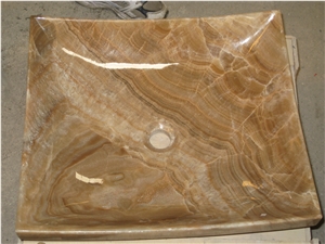 Onyx Vessel Sink,Natural Stone Sink