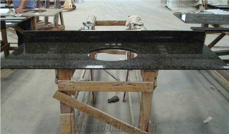 Verde Ubatuba Countertop,Natural Granite Work Top
