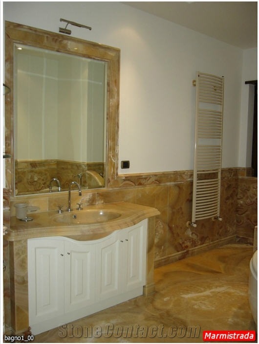 Montalcino Imperiale Onyx Bathroom Design