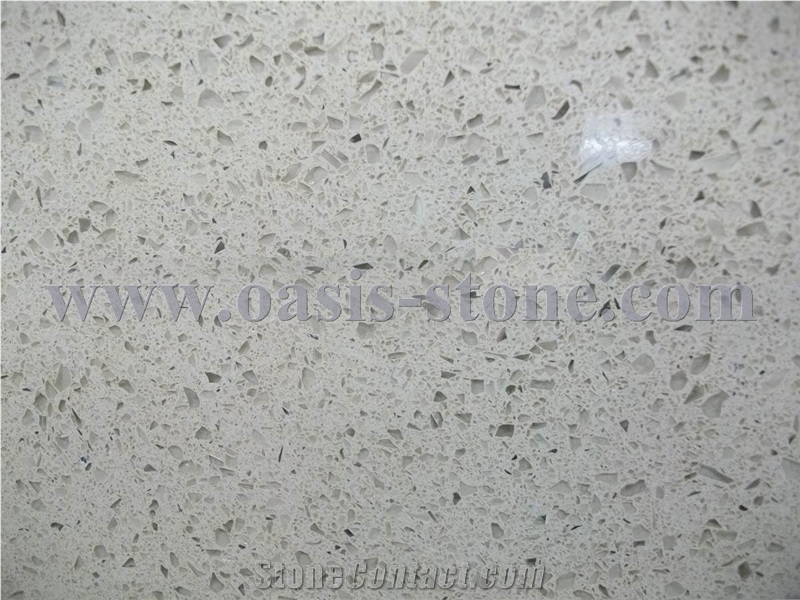 Grey Galaxy Quartz Stone Slab & Tile