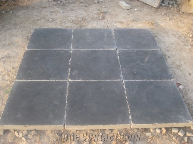 Wellest Limestone Tile,Honed Finsh Hammered Edge Tile,China Grey Limestone Tile,Floor Tile,Floor Coverings,Flooring Tile