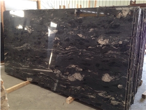 Cosmic Black Granite Slabs & Tiles, Brazil Black Granite