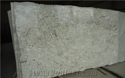 White Galaxy Granite Polished Random Slab, Brazil White Granite