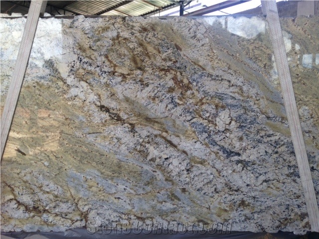 Sienna Bordeaux Granite Slabs, Brazil Beige Granite