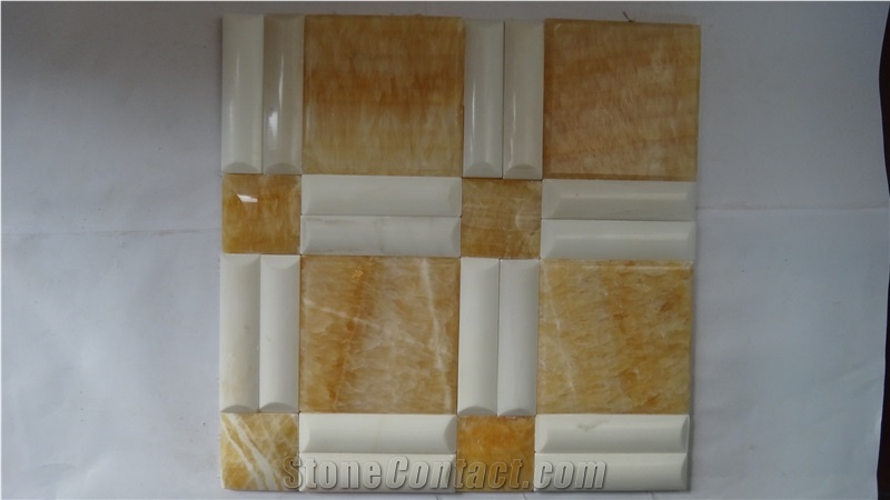 3d Yellow Onyx Mosaic,Yellow Onyx Mosaic,Onyx Mosaic
