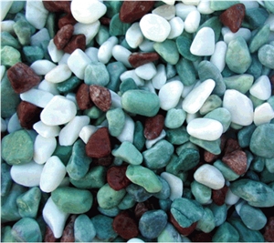 Multicolor Pebble Stone,Machine Pebble Stone