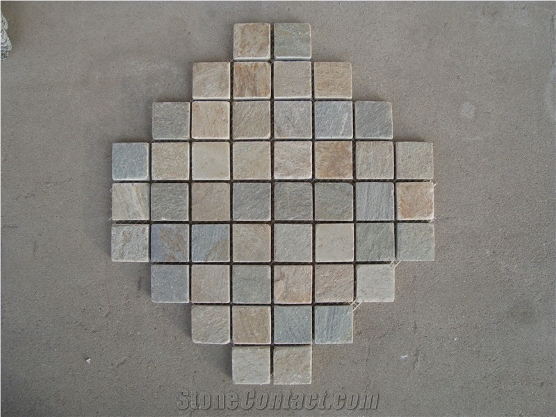 Slate Mosaic,Rusty Slate Mosaics,China Rusty Slate Mosaics