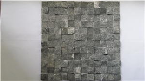 Split Black Granite Mosaic,China Black Granite Mosaic