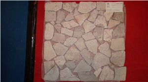 Tumbled Travertine Mosaic,China Beige Travertine Mosaic