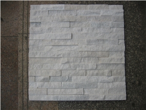 White Slate Cultured Stone,China White Slate Stacked Stone,Culture White Slate Ledge Stone for Wall Cladding