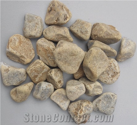 Yellow Pebble Stone,Machine Pebble Stone,Mixed Pebble Stone