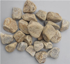 Yellow Pebble Stone,Machine Pebble Stone,Mixed Pebble Stone