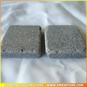 G654 Sesame Black Tumble Cube Stone,Natural Grey Granite Cube Stone & Pavers