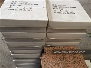 Tianshan Red Native Red Granite Thin Tiles, Cut to Size, Slabs - Antique
