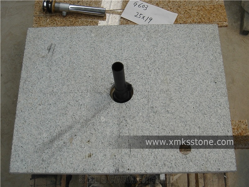 Vt-1001a-T G603 Bianco Crystal Granite Bathroom Vanity Top,China Grey Granite