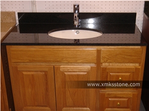 Vt-1001d G684 Black Pearl Basalt Bathroom Vanity Top,Under Mount Sink Cutting Out,For Hotel,Apartment,Condo,Supermarket