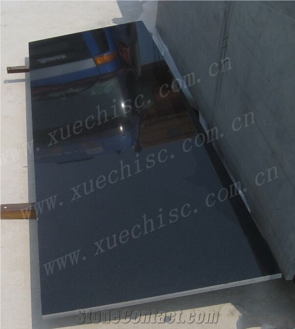 Absolute Black Ogee Bullnose Eased Edge Counter Top, Absolute Black Granite Kitchen Countertops