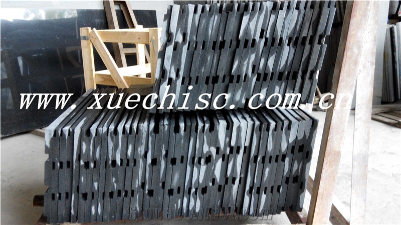 China Shanxi Black Granite Small Slabs for Wall Covering