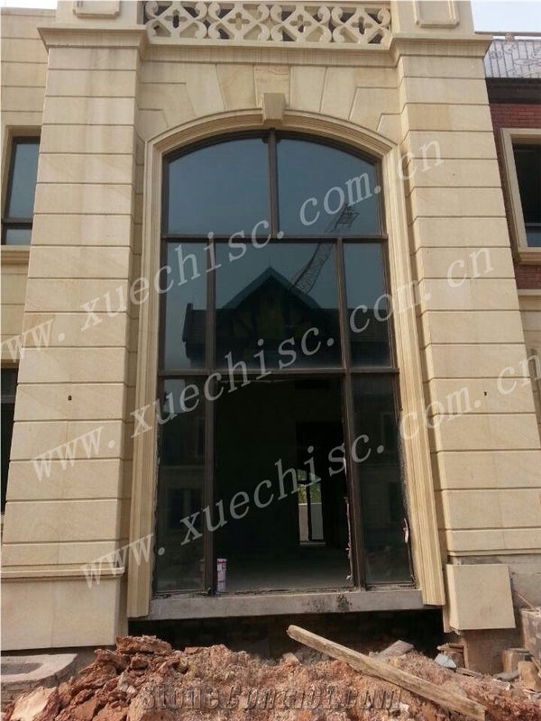 Hot Sell China Natureal Yellow Granite for Wall Covering,Yellow Baipo Pingshan Granite Building & Walling