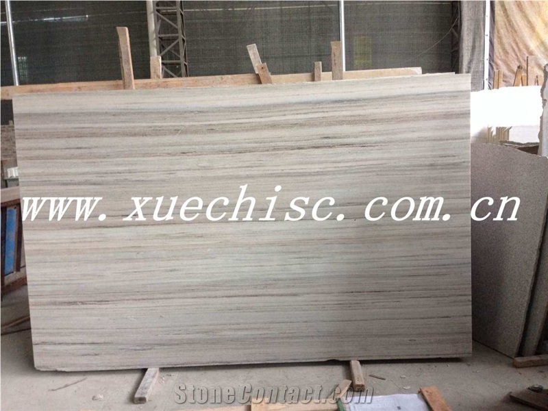 Modern China Hebei Crystal Wood Grain Marble Tiles & Slabs