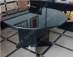 Shanxi Black Granite Round Tabletop,China Black Granite