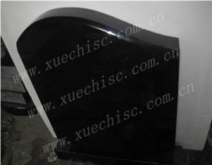 Shanxi Black Polished European Tombstone & Monument