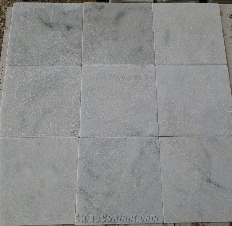 Carara White Tumbled Marble Slabs & Tiles, White Polished Marble Floor Tiles Turkey