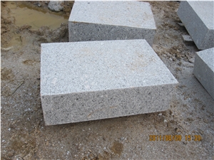 G341 Flamed Block Steps, G341 Granite Steps