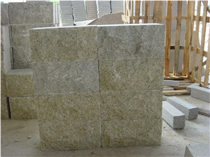 G350 Yellow Natural Surface Wall Stone, G350 Granite Mushroom Stone