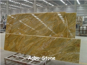Imperial Gold Granite Countertop Polished Finished Chinese Manufacturer