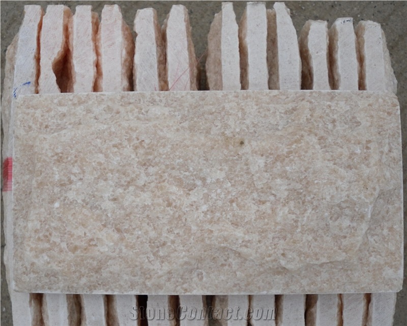 Pink Quartzite, Exterior Walling Chinese Pink Mushroom Stone/Cladding Tiles