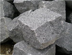 Sesame Black/Grey Granite Cobble/Cube Stone & Pavers