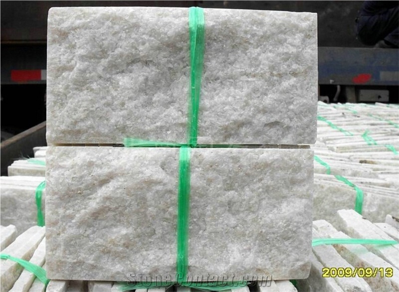 White Quartzite, Exterior Walling Chinese White Mushroom Stone/Cladding Tiles