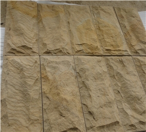 Yellow Sandstone, Exterior Walling Chinese Yellow/Beige Mushroom Stone/Granite Tiles/Cladding Stone