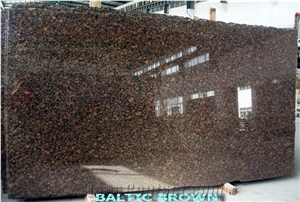 Baltic Brown Granite Half Slabs & Tiles for Floor,Wall Corving, Finland Brown Granite