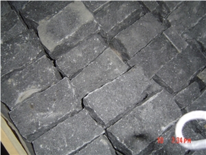 G684 Black Basalt Paving Stone,Split Finished Cube Stone & Pavers