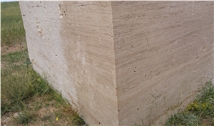 Luvi Travertine Blocks, Turkey Beige Travertine