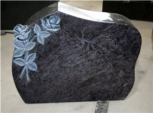 Aorura Polished Flower Carving Tombstone & Monument