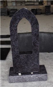 Bahama Blue Polished Upright Custom Monument & Tombstone