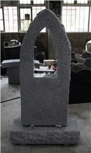 Bahama Blue Polished Upright Custom Monument & Tombstone