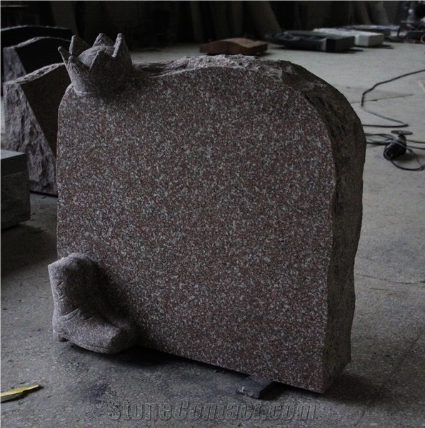 Chandler Pink G663 Granite Custom Upright Carving Monument & Tombstone