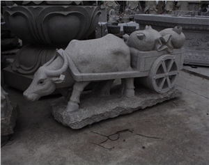 China Granite Cow Sculpturer
