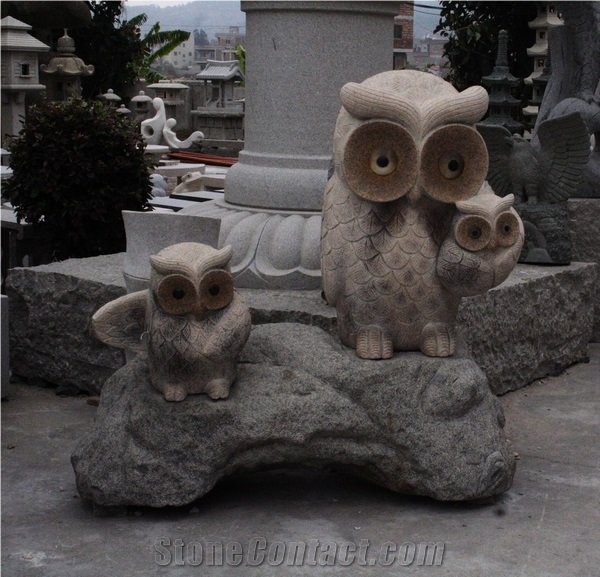 China Granite Owl Sculpturer
