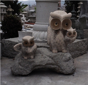 China Granite Owl Sculpturer