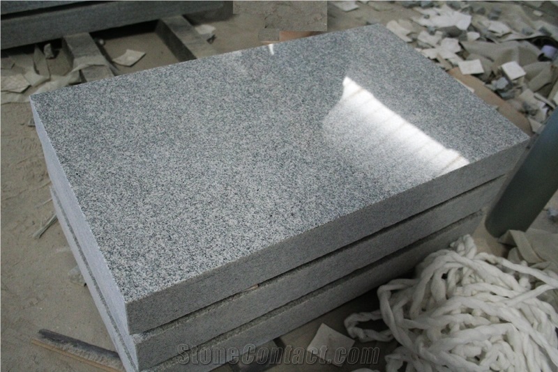 Light Gray G633 Granite American Marker Monument Design