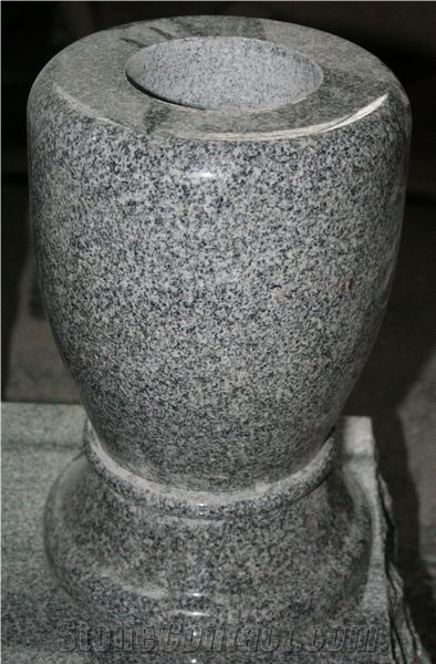 Light Gray G633 Granite Polished Monumental Vases
