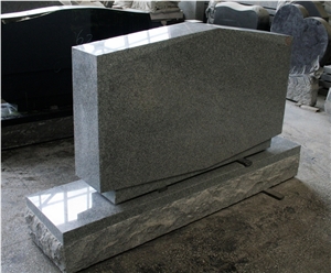 Light Gray G633 Polished Tombstone & Monument