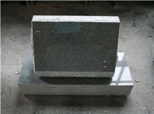 Light Grey G633 Polished Slant Marker Tombstone