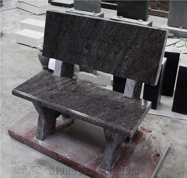 Paradiso Granite Polished Monument American Bench